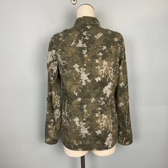 AEROPOSTALE Camouflaged Military Style Utility Jacket Shacket 100% cotton Size S - Picture 5 of 11